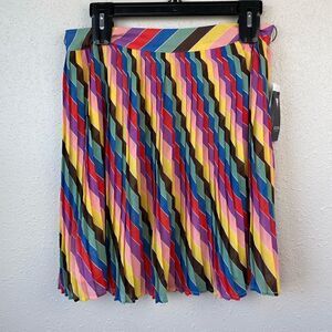 NWT Guess Rainbow Pleated Nazarene Skirt Size 29